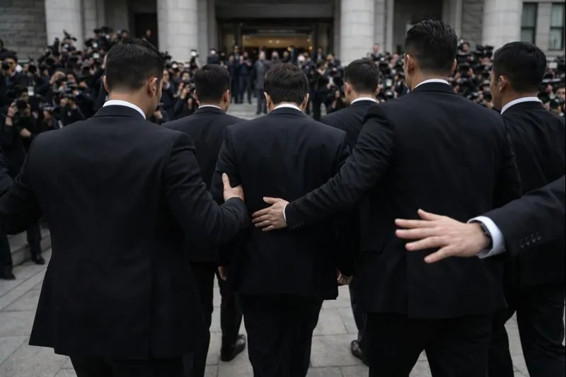 의전수행 | 국가기밀 사건 변호인의 재판소 출입 및 언론 밀착 대응 현장