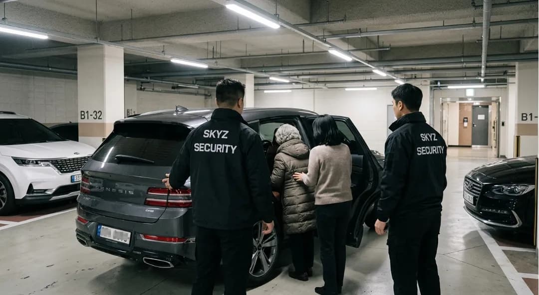  신변보호 | 법원 앞 욕설과 위협 속 현장에서 신변보호